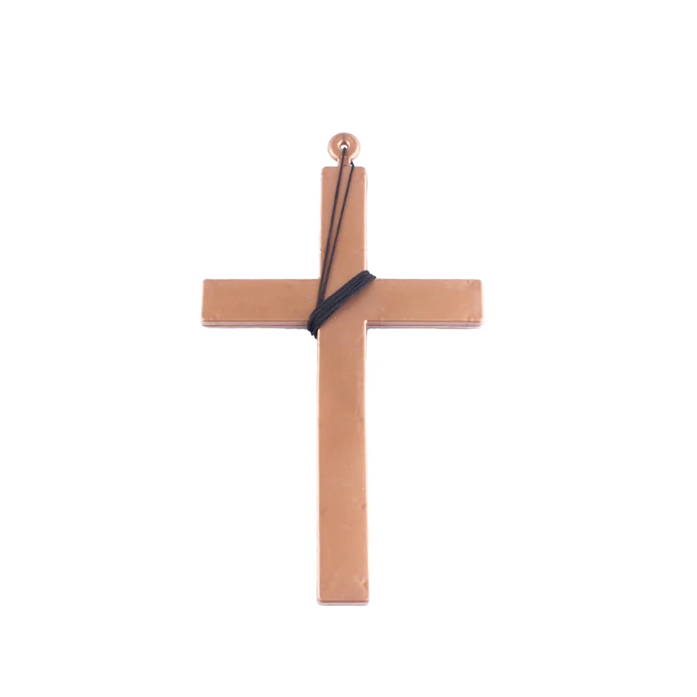 Exorcist Priest Monk Plastic Cross Crucifix Fancy Dress Necklace for Christmas (Black String)
Exorcist Priest Monk Plastic Cross Crucifix Fancy Dress Necklace for Christmas (Black String)