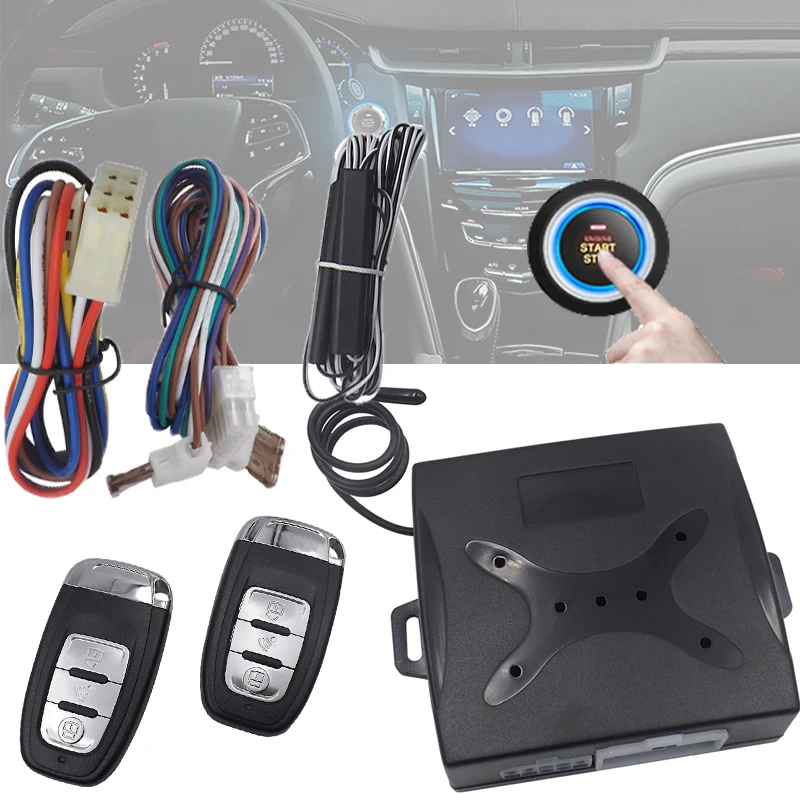 Auto Start Stop Push One Button Remote Engine Starter PKE Motor Vehicle Alarm Passive Keyless Start Entry System Car Accessories
Auto Start Stop Push One Button Remote Engine Starter PKE Motor Vehicle Alarm Passive Keyless Start Entry System Car Accessories