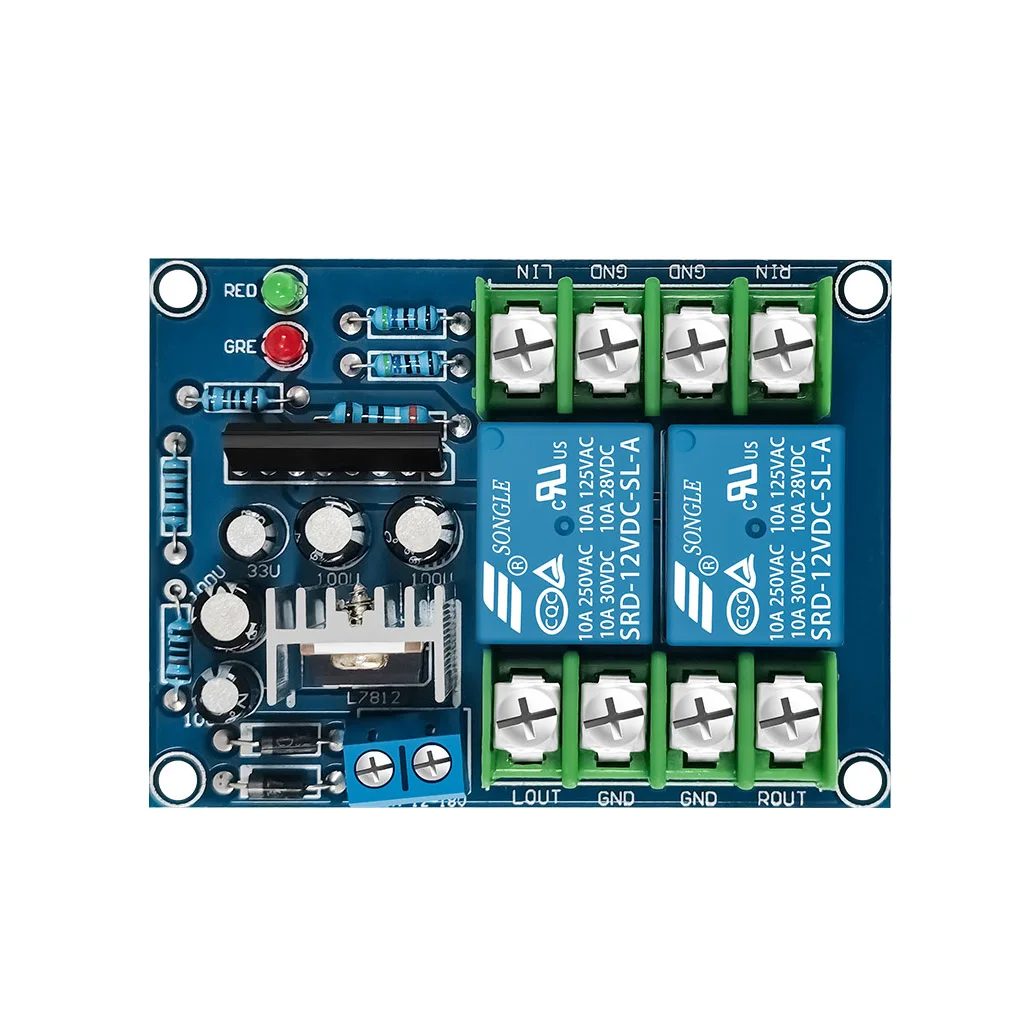 10A Speaker Protection Circuit Board Dual Channel Audio Amplifier Relay Module Electronic Loudspeaker Component
10A Speaker Protection Circuit Board Dual Channel Audio Amplifier Relay Module Electronic Loudspeaker Component