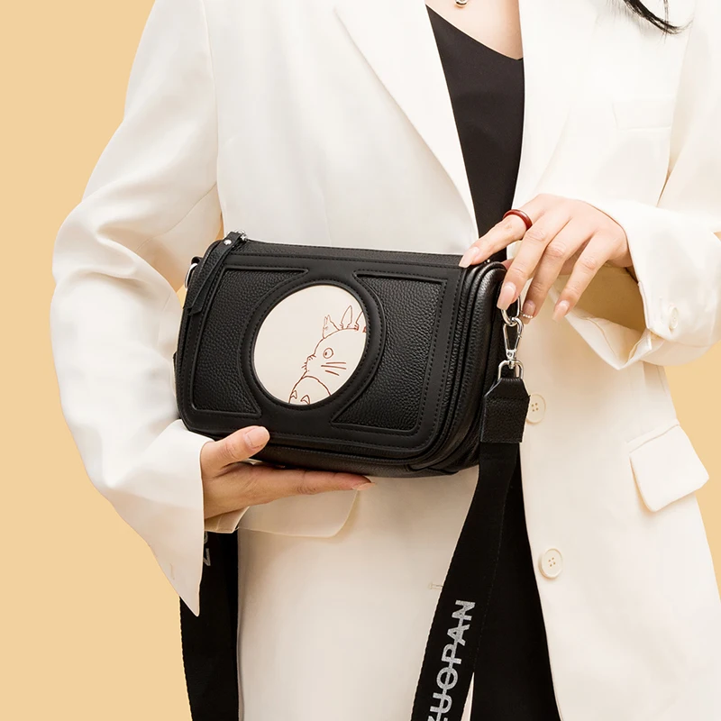 Women's Cute Totoro Cartoon Genuine Leather Shoulder Bag Retro Handbag One Shoulder Mobile Phone Bag Girls Messenger Bag
Women's Cute Totoro Cartoon Genuine Leather Shoulder Bag Retro Handbag One Shoulder Mobile Phone Bag Girls Messenger Bag