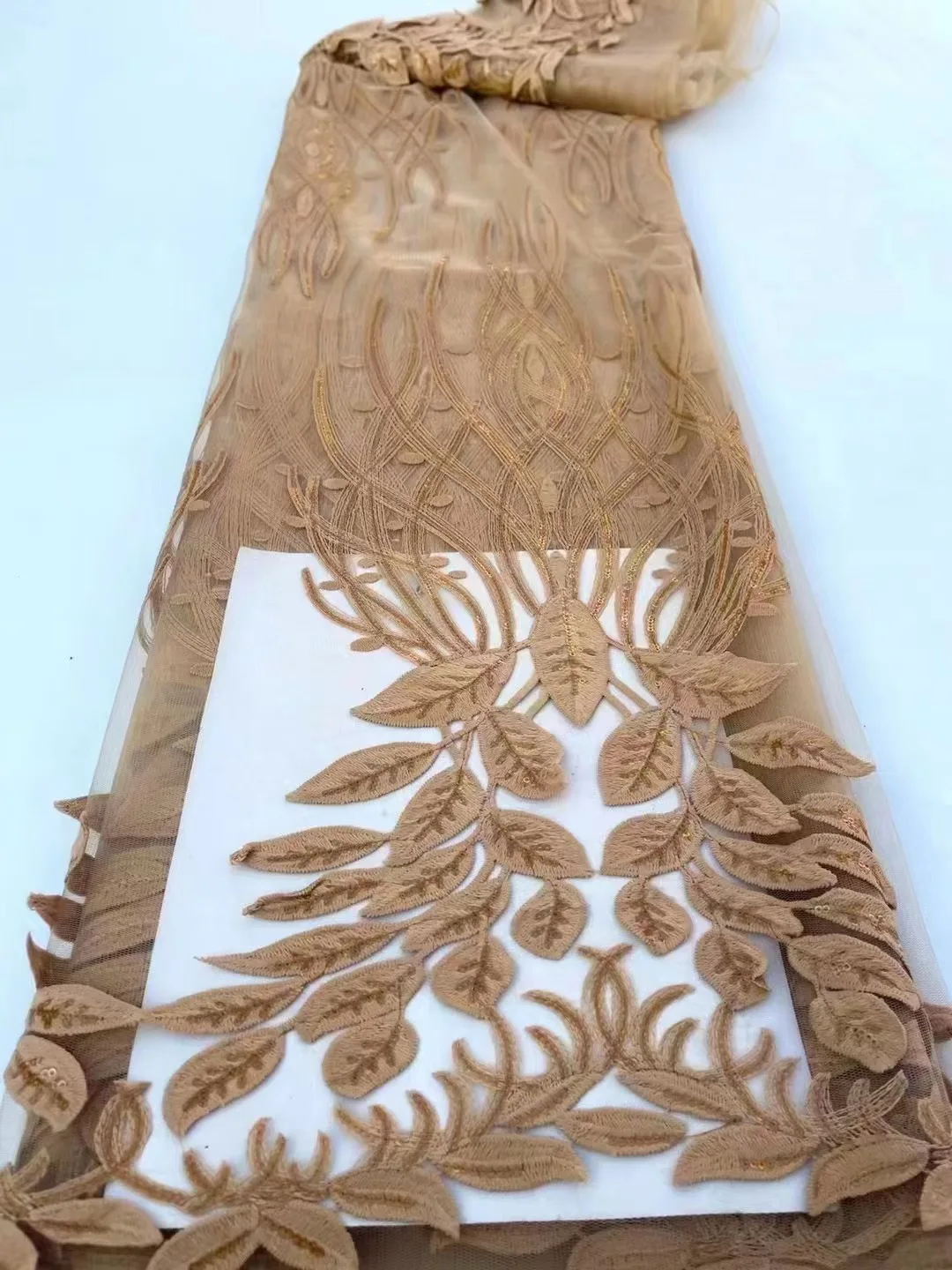 New high-quality embroidered tulle lace fabric, simple fashion dresses children's dresses DIY sewing fabric 5 yards
New high-quality embroidered tulle lace fabric, simple fashion dresses children's dresses DIY sewing fabric 5 yards