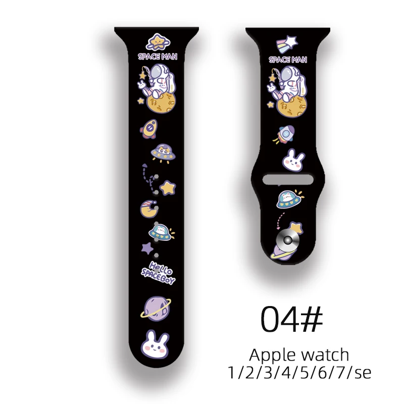 For Apple Watch Band SE S8 7 6 5 4 Silicone Personalized Print 44MM 49MM 45MM Bracelet Band For iWatch Wristband 38MM 40MM 41MM
For Apple Watch Band SE S8 7 6 5 4 Silicone Personalized Print 44MM 49MM 45MM Bracelet Band For iWatch Wristband 38MM 40MM 41MM