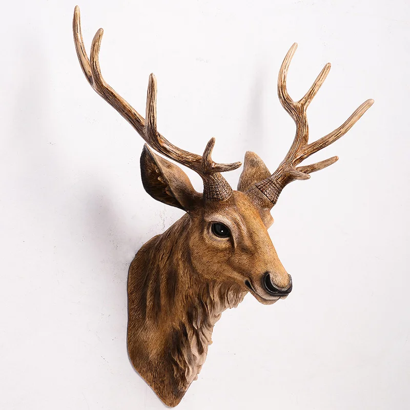 European Simulation Deer Head Wall Animal Head Wall Decoration Vintage Wall Creative Pendant Living Room Porch Wall Decorations
European Simulation Deer Head Wall Animal Head Wall Decoration Vintage Wall Creative Pendant Living Room Porch Wall Decorations