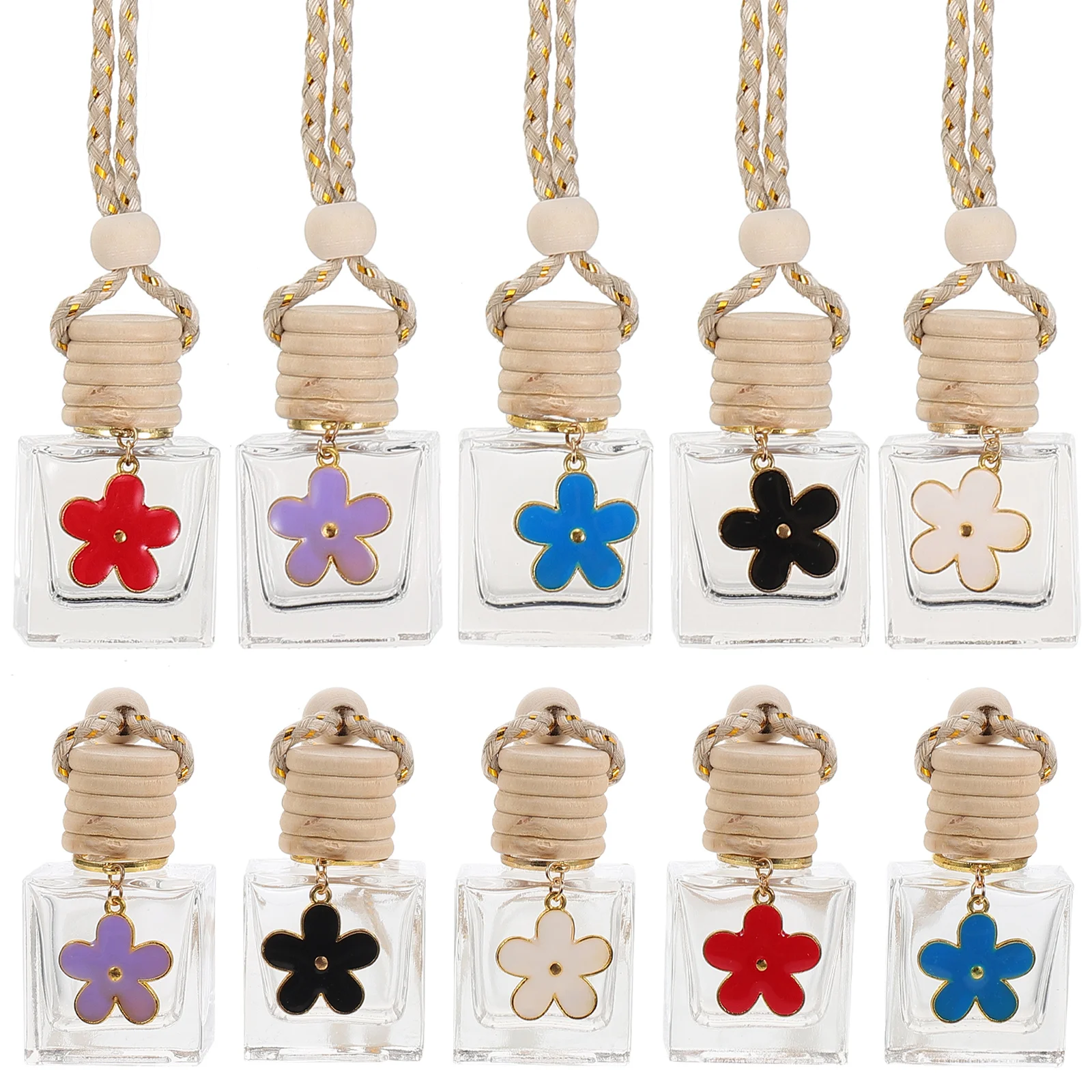 10 Pcs Air Freshener Bottled Essential Oils Diffuser Rope Hanging Perfume Container
10 Pcs Air Freshener Bottled Essential Oils Diffuser Rope Hanging Perfume Container