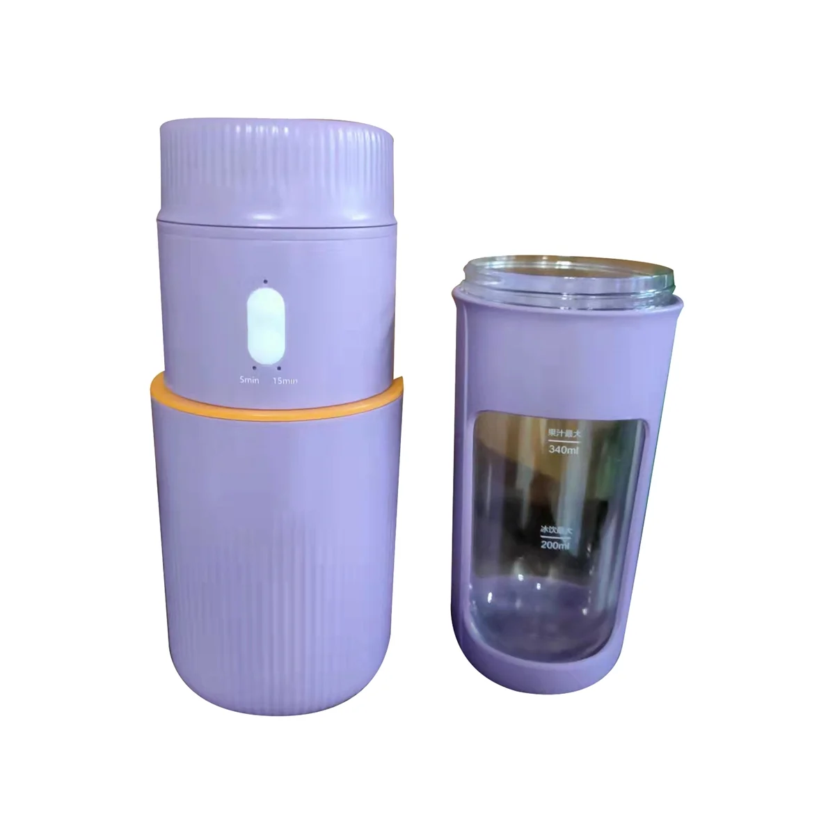 340ML Small Portable Ice Drink Juicer Mini Rechargeable Cup Multifunctional Household Juicer(Purple)
340ML Small Portable Ice Drink Juicer Mini Rechargeable Cup Multifunctional Household Juicer(Purple)