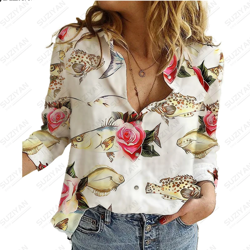 New Hot Selling Women's Long Sleeve Button Cardigan Simple and Elegant Flower 3D Printing Loose Relaxed Breathable Chiffon Shirt
New Hot Selling Women's Long Sleeve Button Cardigan Simple and Elegant Flower 3D Printing Loose Relaxed Breathable Chiffon Shirt