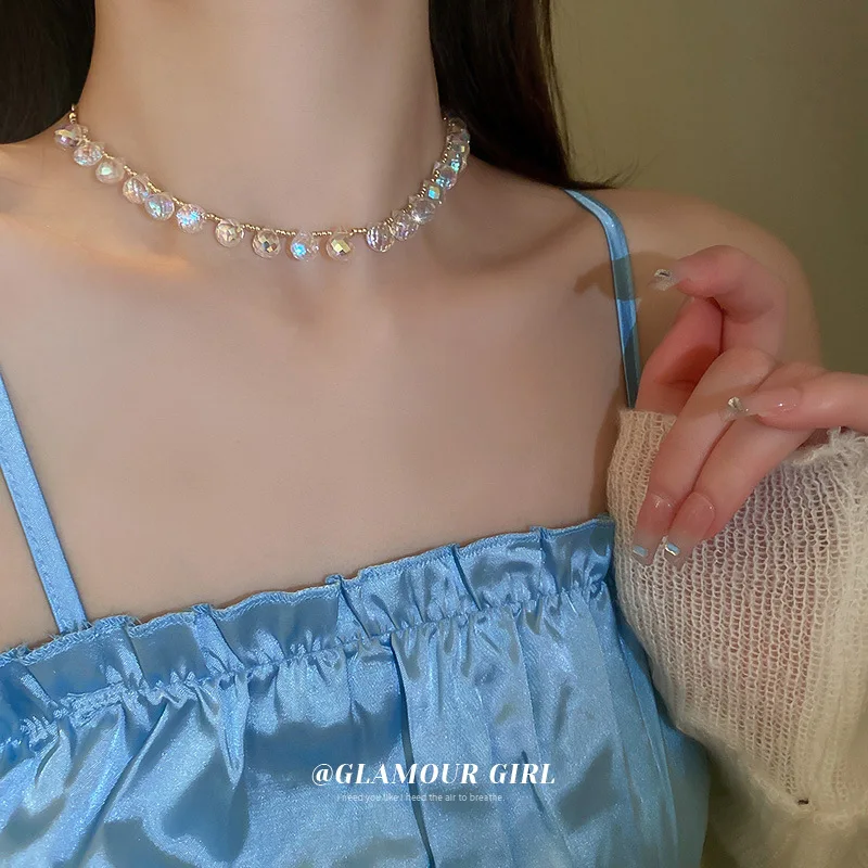Gold Color Fashion Trendy Crystal Tassel Choker Necklace Party Wedding Chocker Jewelry
Gold Color Fashion Trendy Crystal Tassel Choker Necklace Party Wedding Chocker Jewelry