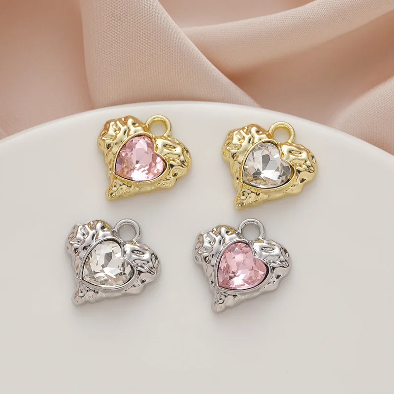 Classical Crystal Rhinestone Paved Alloy Heart Charms Fashion Jewelry Accessory Ornaments Necklace Pendants 50pcs 17*18mm
Classical Crystal Rhinestone Paved Alloy Heart Charms Fashion Jewelry Accessory Ornaments Necklace Pendants 50pcs 17*18mm