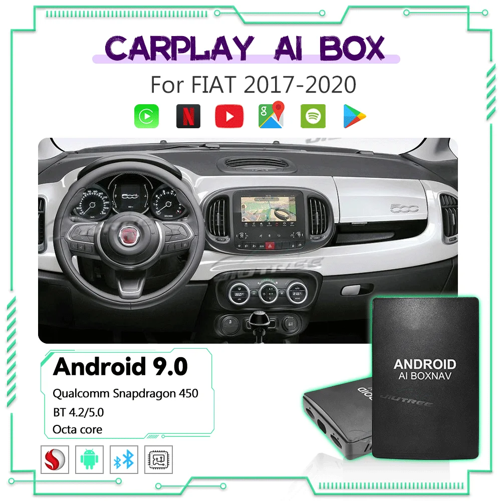 For Fiat 500 500L Tipo Wireless CarPlay AI Box Android Car Radio Multimedia Player Mirror link Netflix Yotube Smart Adpater Box
For Fiat 500 500L Tipo Wireless CarPlay AI Box Android Car Radio Multimedia Player Mirror link Netflix Yotube Smart Adpater Box