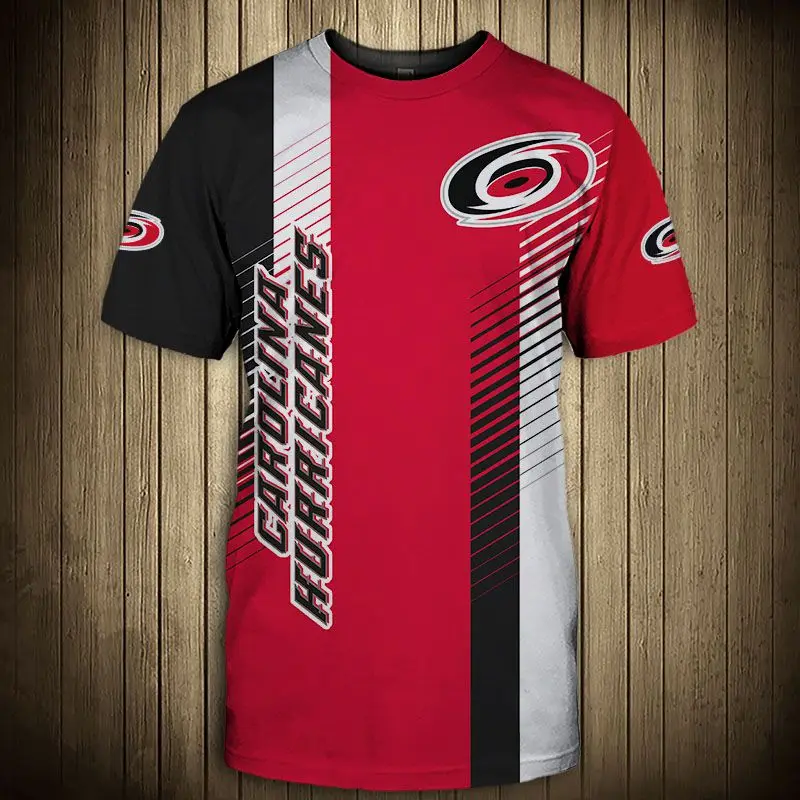Carolina fashion casual men Hurricanes t-shirt Stitching design red and black swirl printing cool tops
Carolina fashion casual men Hurricanes t-shirt Stitching design red and black swirl printing cool tops