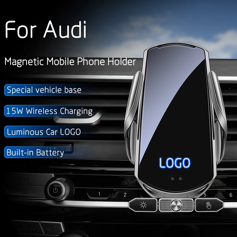 For Audi A1 A3 8V 8P A4 A5 S4 S5 B8 B9 A6 A7 A8 C6 C7 C8 Q2 SQ2 GAB Q3 8U Q5 8R Q7 Q8 Mobile Phone Wireless Charger Car Holder
For Audi A1 A3 8V 8P A4 A5 S4 S5 B8 B9 A6 A7 A8 C6 C7 C8 Q2 SQ2 GAB Q3 8U Q5 8R Q7 Q8 Mobile Phone Wireless Charger Car Holder