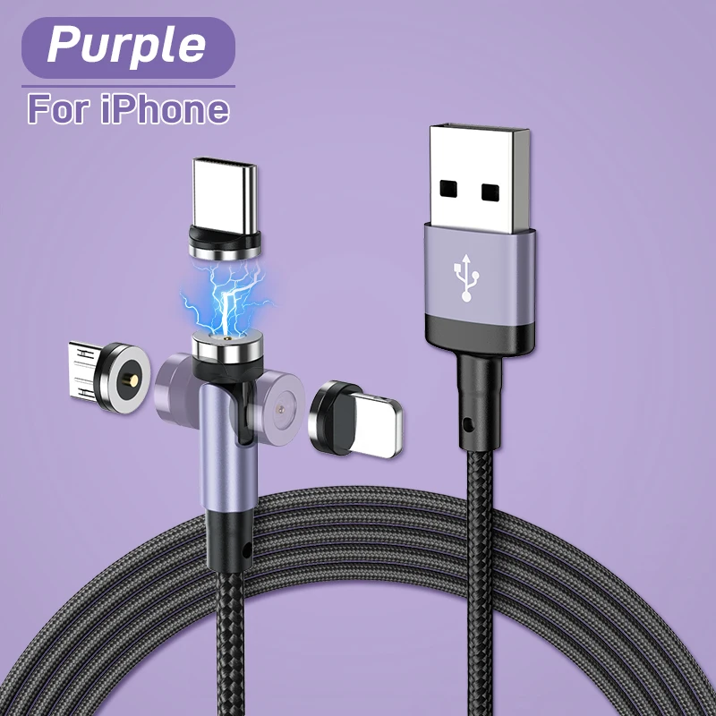 3A Fast Charging Magnetic Cable Micro Usb Type C 3 In 1 Data Cacle for Iphone Xiaomi 540 Rotate Magnet Charger Usb Wire Cord
3A Fast Charging Magnetic Cable Micro Usb Type C 3 In 1 Data Cacle for Iphone Xiaomi 540 Rotate Magnet Charger Usb Wire Cord