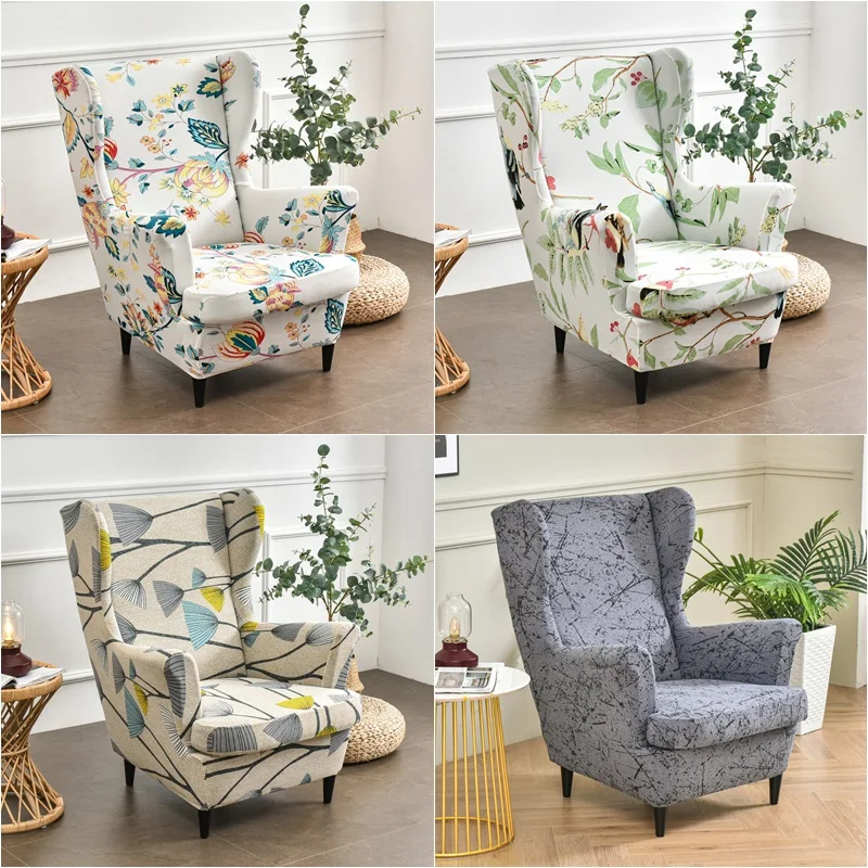 Floral Wing Chair Cover Stretch Spandex Armchair Slipcovers Removable Sofa Covers with Seat Cushion Cover Furniture Protector
Floral Wing Chair Cover Stretch Spandex Armchair Slipcovers Removable Sofa Covers with Seat Cushion Cover Furniture Protector