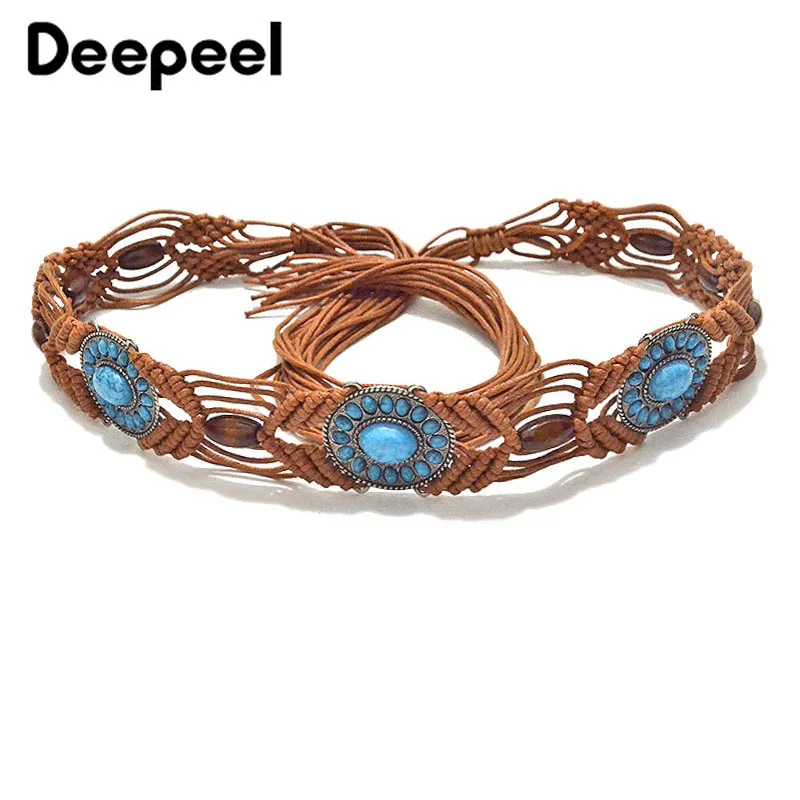 Deepeel New 5cm Widen Retro Handmade Wax Rope Cummerbunds Wood Jewelry Stone Woven Waist Chain Ethnic Style Decorative Belt
Deepeel New 5cm Widen Retro Handmade Wax Rope Cummerbunds Wood Jewelry Stone Woven Waist Chain Ethnic Style Decorative Belt