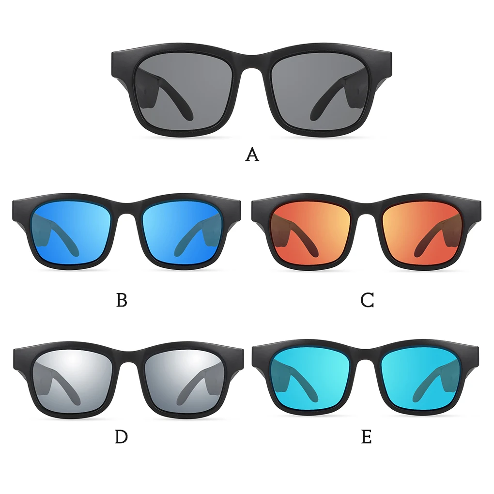 

Солнцезащитные очки Bluetooth, беспроводные музыкальные очки, линзы, портативные уличные наушники с шумоподавлением, черные