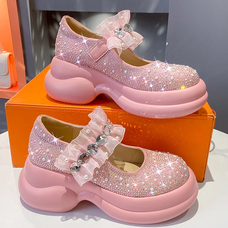 Platform Wedges Flats Women Shoes Crystal Pearl Luxury Sandals 2023 Autumn New Designer Chunky Casual Pumps Dress Mujer Zapatos
Platform Wedges Flats Women Shoes Crystal Pearl Luxury Sandals 2023 Autumn New Designer Chunky Casual Pumps Dress Mujer Zapatos