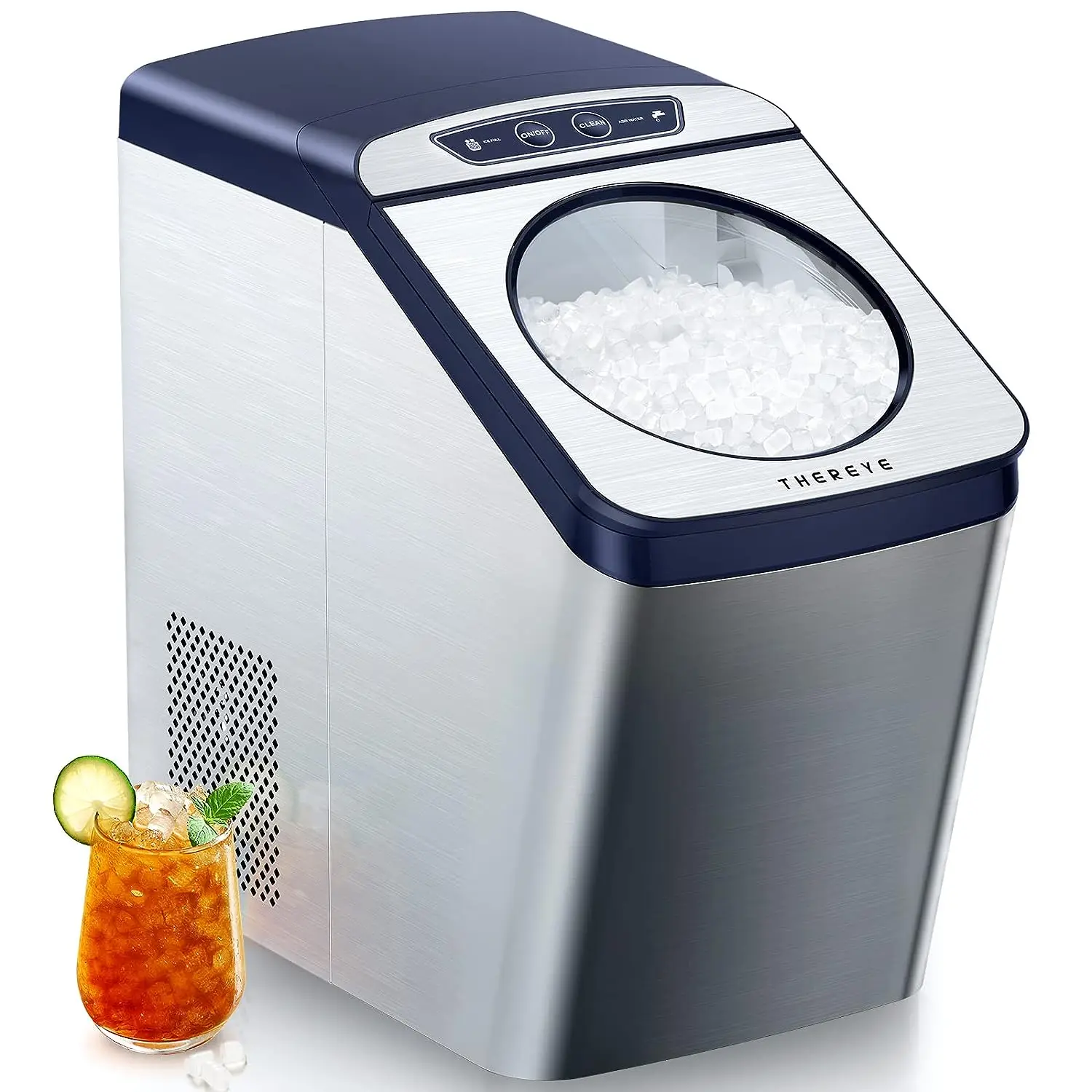 Countertop Nugget Ice Maker, Pebble Ice Machine, 30lbs Per Day, 2 Ways Water Refill, 3Qt Water Reservoir & Self-Cleaning, St
Countertop Nugget Ice Maker, Pebble Ice Machine, 30lbs Per Day, 2 Ways Water Refill, 3Qt Water Reservoir & Self-Cleaning, St