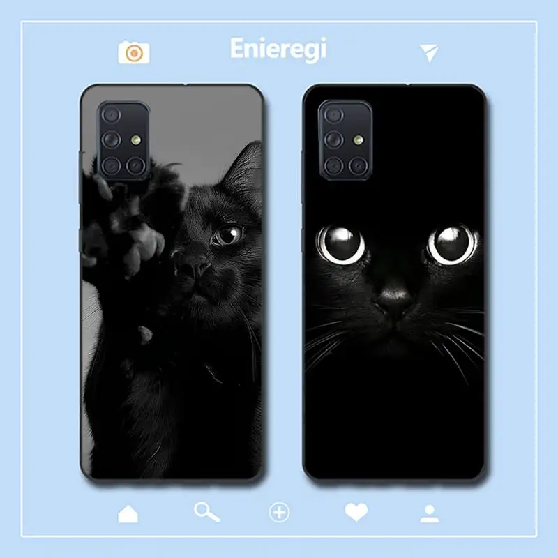 Black Cat Staring Eye On Phone Case for Samsung A51 01 50 71 21S 70 31 40 30 10 20 S E 11 91 A7 A8 2018
Black Cat Staring Eye On Phone Case for Samsung A51 01 50 71 21S 70 31 40 30 10 20 S E 11 91 A7 A8 2018