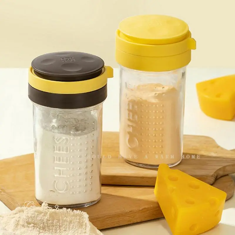 Grated Cheese Shaker Clear Spice Disperser For Kitchen Good Airtightness Spices Salt Sugar Pepper Container With Lid Restaurant 
Grated Cheese Shaker Clear Spice Disperser For Kitchen Good Airtightness Spices Salt Sugar Pepper Container With Lid Restaurant