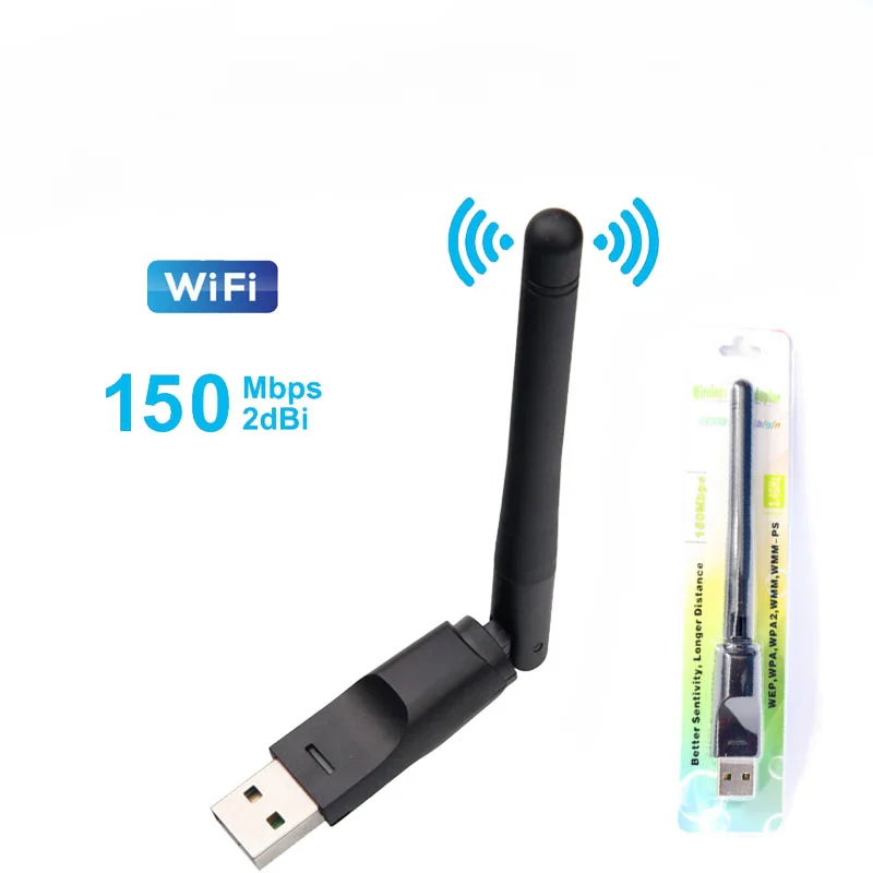 Mini Wireless USB WiFi Adapter MT7601 Network LAN Card 150Mbps 802.11n/g/b Network LAN Card Wifi Dongle For Set Top Box
Mini Wireless USB WiFi Adapter MT7601 Network LAN Card 150Mbps 802.11n/g/b Network LAN Card Wifi Dongle For Set Top Box