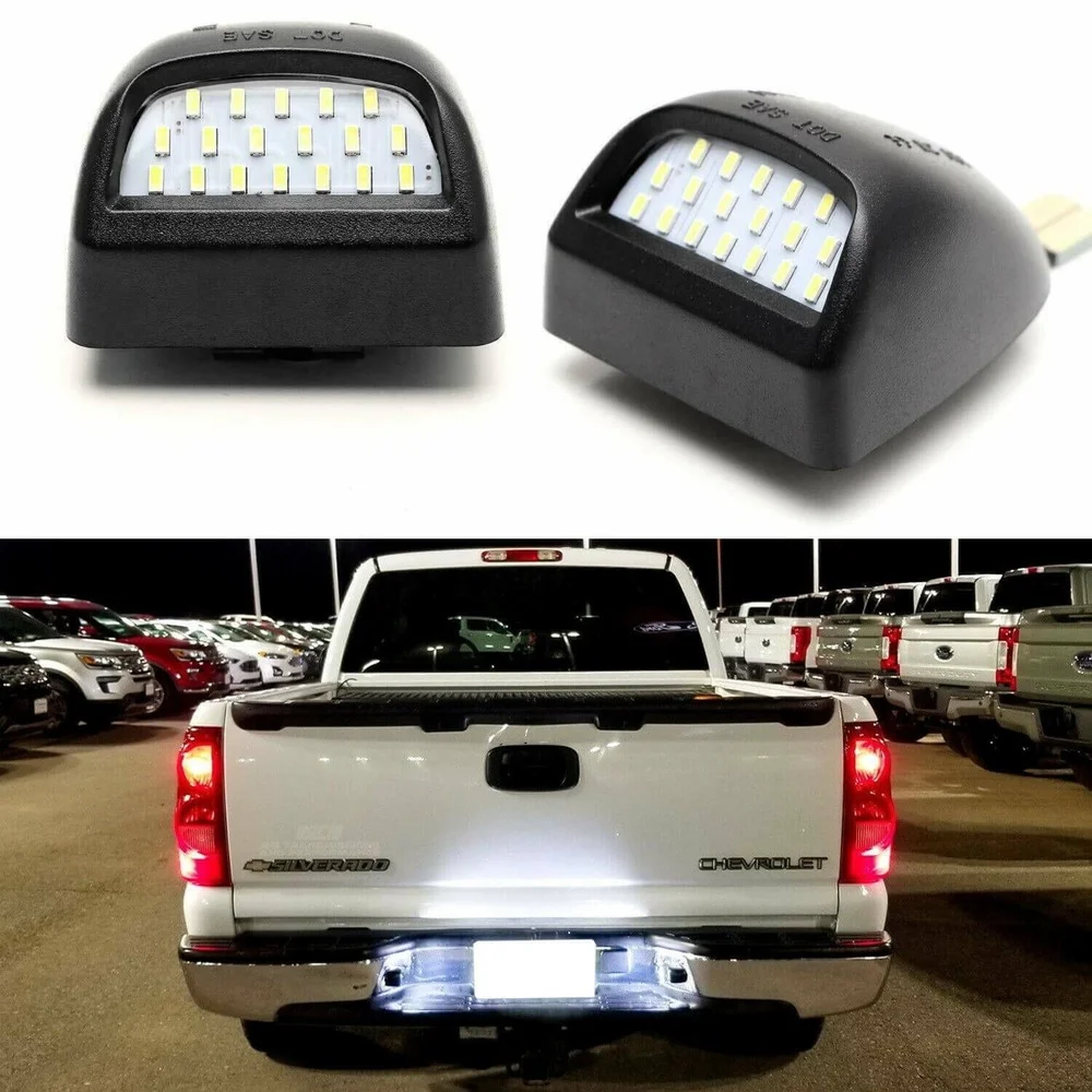 2Pcs LED License Number Plate Light Lamp Taillight for Chevrolet Chevy Silverado GMC Sierra 1500 2500 3500 Cadillac Escalade
2Pcs LED License Number Plate Light Lamp Taillight for Chevrolet Chevy Silverado GMC Sierra 1500 2500 3500 Cadillac Escalade