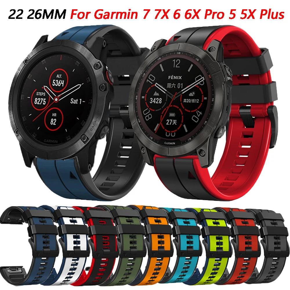 Силиконовые браслеты Easyfit 22 26 мм для Garmin Fenix 7 6 6X Pro 5 5X Plus Epix Gen 2 Forerunner 935 955 945
Силиконовые браслеты Easyfit 22 26 мм для Garmin Fenix 7 6 6X Pro 5 5X Plus Epix Gen 2 Forerunner 935 955 945