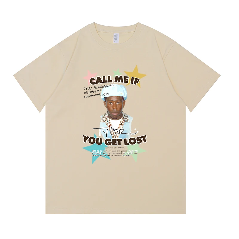 Fashion Tyler The Creator Call Me If You Get Lost T shirt Men Women Cotton Short Sleeve Igor T-shirt Hip Hop Black Graphic Tee
Fashion Tyler The Creator Call Me If You Get Lost T shirt Men Women Cotton Short Sleeve Igor T-shirt Hip Hop Black Graphic Tee