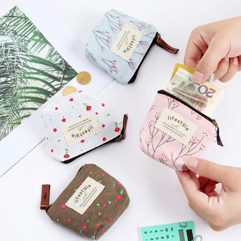 The New Small Fresh Floral Coin Purse Pastoral Style Mood for Love Mini Cartoon Canvas Bag Cute Wallet Coin Pouch
The New Small Fresh Floral Coin Purse Pastoral Style Mood for Love Mini Cartoon Canvas Bag Cute Wallet Coin Pouch