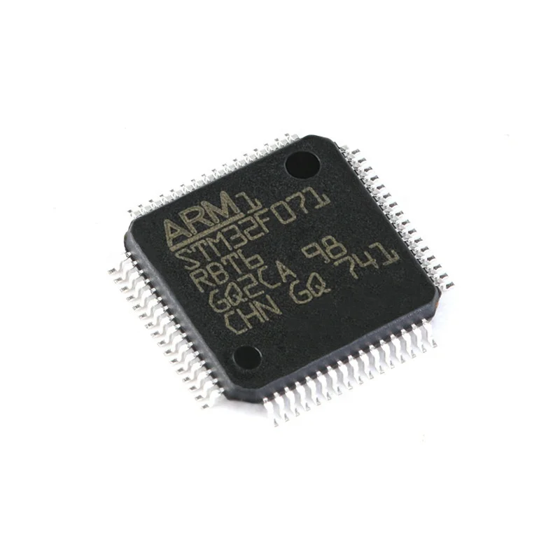 Original STM32F071RBT6 LQFP-64 ARM 32-bit microcontroller MCU ARM Cortex-M0 48MHz/128KB flash memory, RAM: 16KB 
Original STM32F071RBT6 LQFP-64 ARM 32-bit microcontroller MCU ARM Cortex-M0 48MHz/128KB flash memory, RAM: 16KB