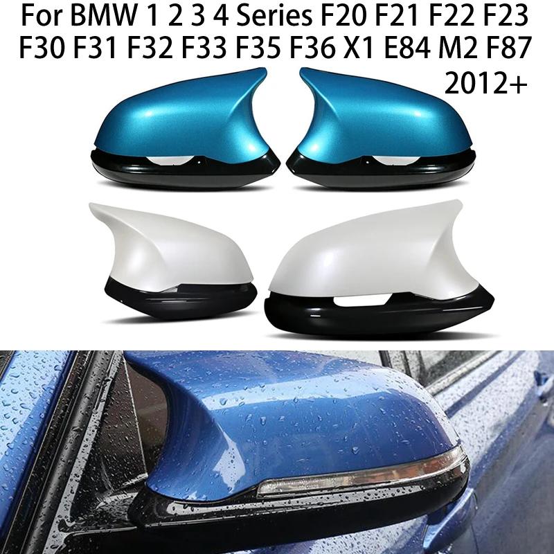 

Car Rear view mirror Cover For BMW 1 2 3 4Series F20 F21 F22 F23 F30 F31 F32 F33 F35 F36 X1 E84 M2 F87 2020+ ABS Carbon Fiber