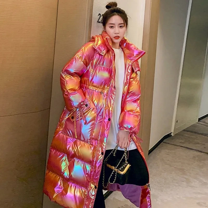 Winter Cotton Padded Jacket Women 2022 New Glossy Hooded Long Plus Velet Down Padded Jacket Warm Thick Cotton Jacket Long Parkas
Winter Cotton Padded Jacket Women 2022 New Glossy Hooded Long Plus Velet Down Padded Jacket Warm Thick Cotton Jacket Long Parkas