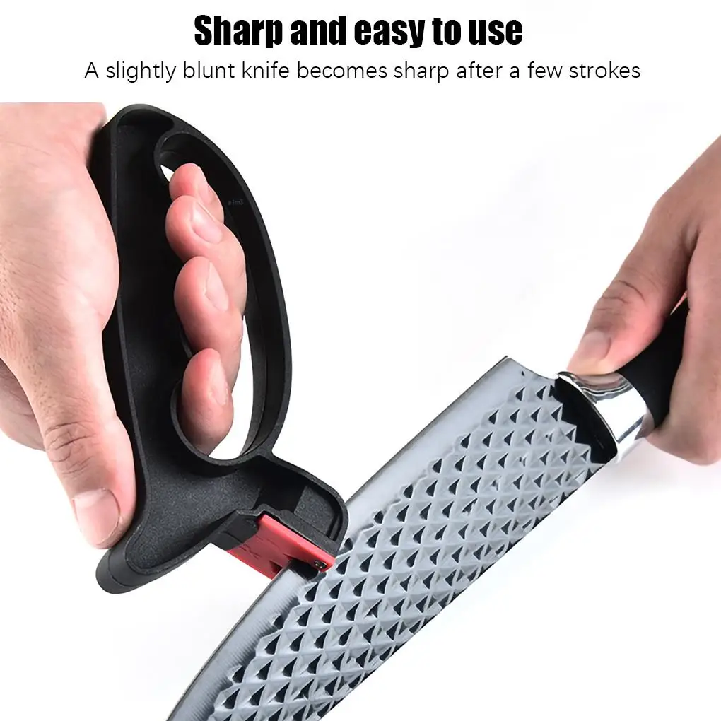 Whetstone Carbon Steel Handheld Grindstone Household Dual Sharpener Handle Sharpening Tool
Whetstone Carbon Steel Handheld Grindstone Household Dual Sharpener Handle Sharpening Tool