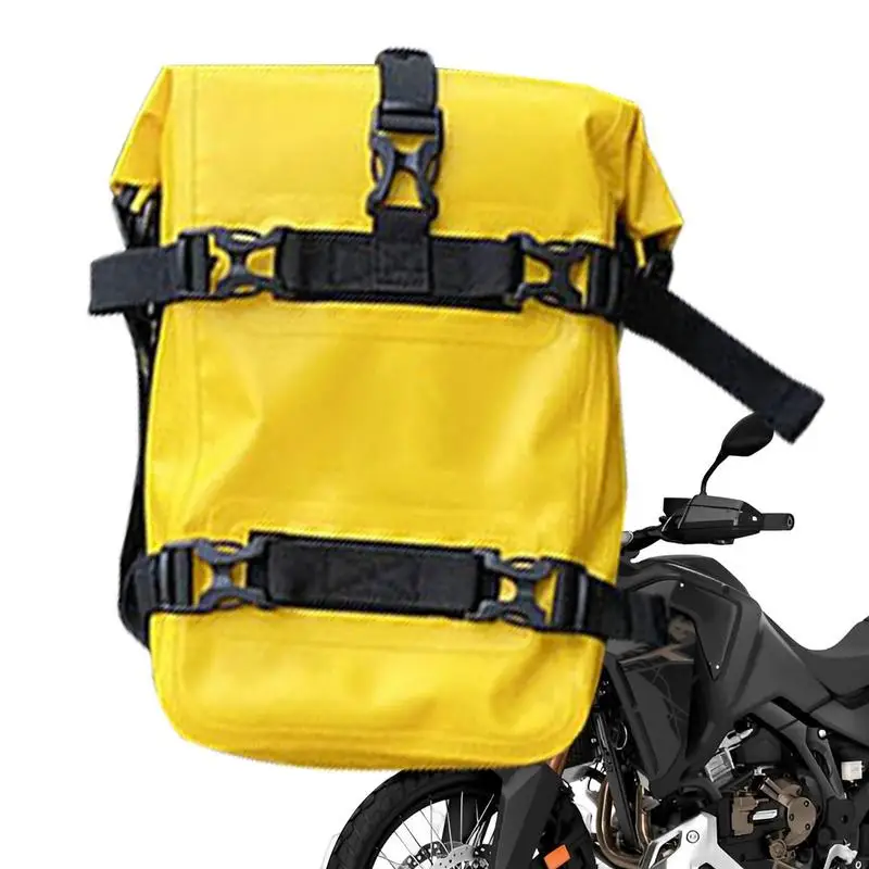 

Motorcycle Saddle Bag Waterproof Motorbike Tail Bags Motorcycle Storage Bag Non-breaking Reflective Logo Adjustable Webbing