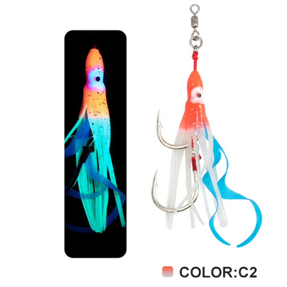 2pcs Squid Sizzling Hook Boat Fishing Sapphire Grouper Slow Rocking Sizzling Hook Luminous Silicone Wire Lure Bait Pesca Tackle
2pcs Squid Sizzling Hook Boat Fishing Sapphire Grouper Slow Rocking Sizzling Hook Luminous Silicone Wire Lure Bait Pesca Tackle