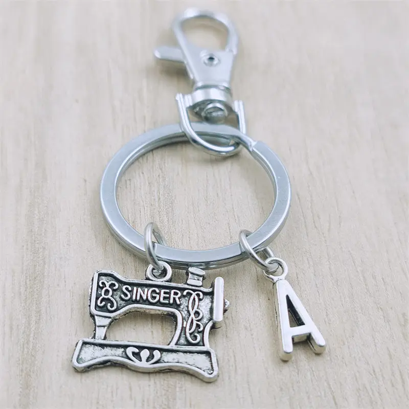 Sewing Machine Keyring Letter Car Key Chain Ring Lobster Clasp Initial Charm Women Jewelry Accessories Pendants Metal
Sewing Machine Keyring Letter Car Key Chain Ring Lobster Clasp Initial Charm Women Jewelry Accessories Pendants Metal