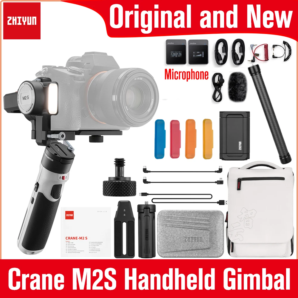 Zhiyun Crane M2 S M2S 3-осевой стабилизатор для камеры ручной стабилизатор для беззеркальной компактной экшн-камеры s смартфона Vlog
Zhiyun Crane M2 S M2S 3-осевой стабилизатор для камеры ручной стабилизатор для беззеркальной компактной экшн-камеры s смартфона Vlog