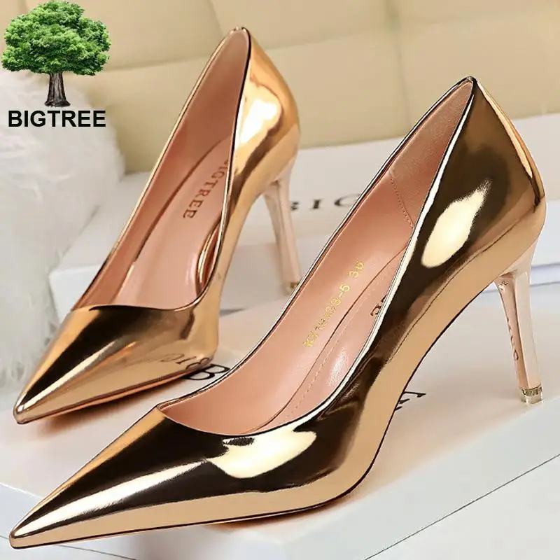 Bigtree Shoes 2022 Sexy Kitten Heels Women Pumps Patent Leather Stiletto Heels Women Wedding Shoes Female Pumps Plus Size 43
Bigtree Shoes 2022 Sexy Kitten Heels Women Pumps Patent Leather Stiletto Heels Women Wedding Shoes Female Pumps Plus Size 43
