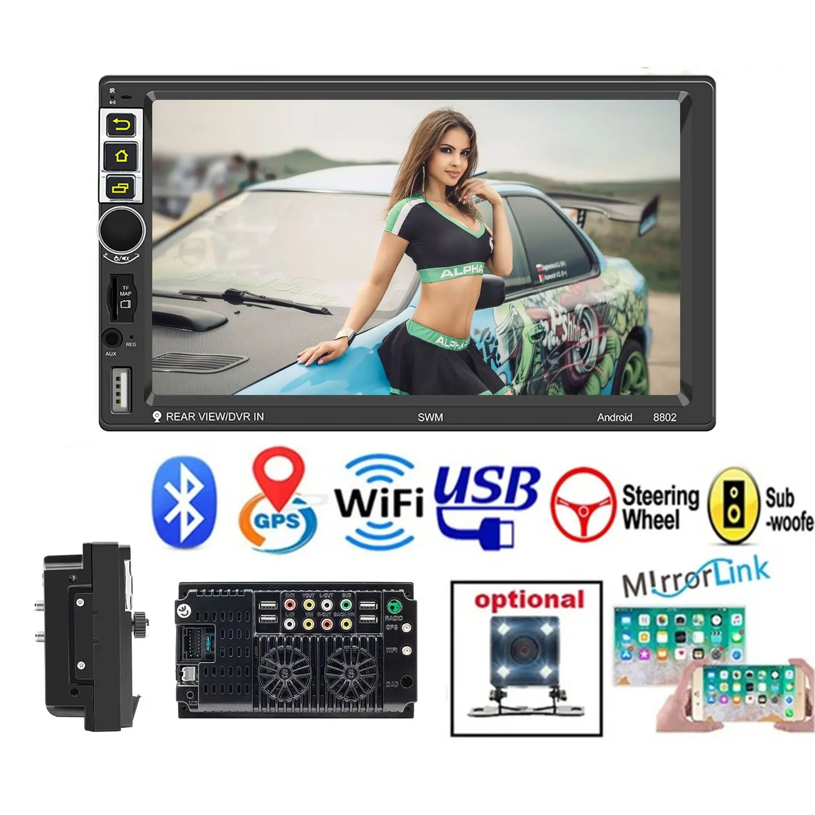 Part Built-in dashboard Touch Screen FM/USB/AUX/HD In-dash Audio Head Unit GPS Navigation Bluetooth Car Stereo Radio
Part Built-in dashboard Touch Screen FM/USB/AUX/HD In-dash Audio Head Unit GPS Navigation Bluetooth Car Stereo Radio