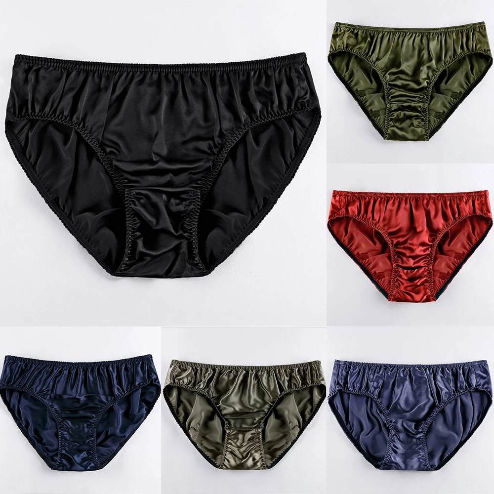Men Solid Color Silk Sexy Breathable Comfor Triangle Brief Underpants Panties Triangle Brief Underwear L-2XL
Men Solid Color Silk Sexy Breathable Comfor Triangle Brief Underpants Panties Triangle Brief Underwear L-2XL