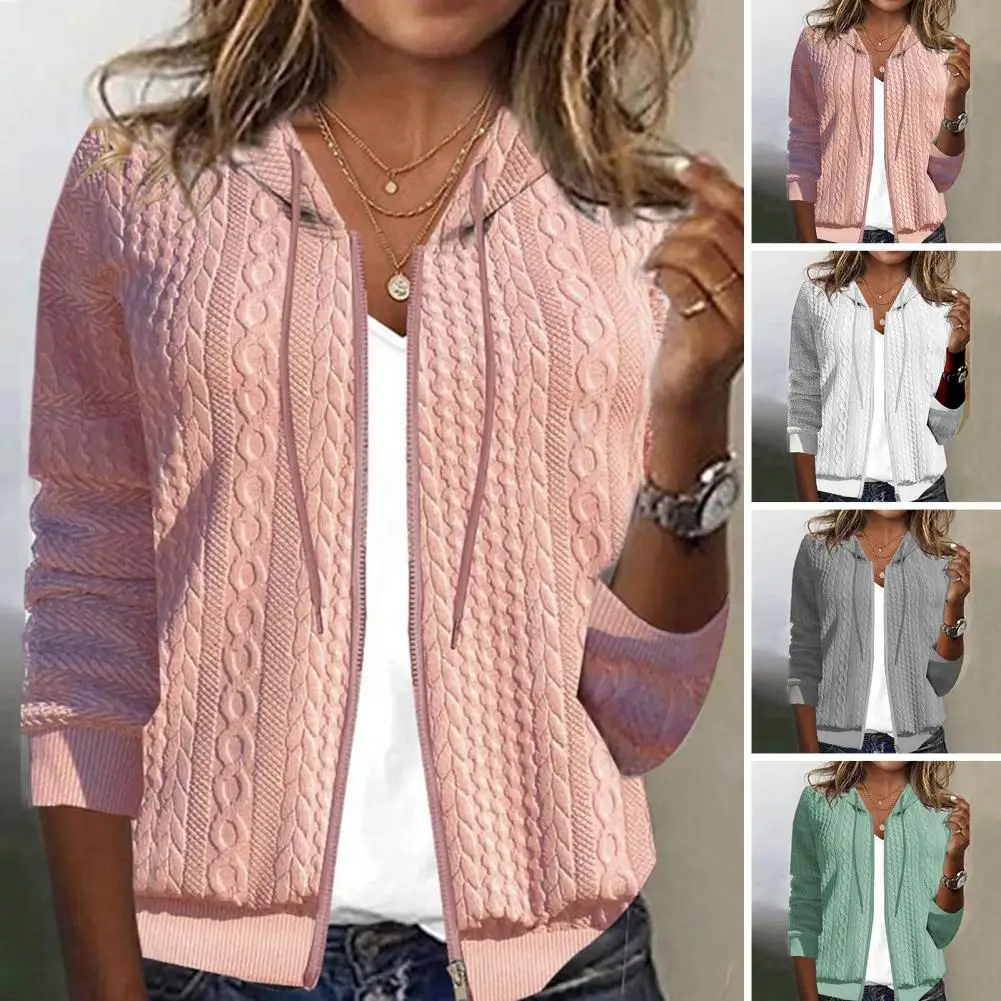 Soft Coat Stylish Women's Hooded Winter Coat Warm Casual Fashionable Outerwear with Twisted Texture Zipper Closure Convenient
Soft Coat Stylish Women's Hooded Winter Coat Warm Casual Fashionable Outerwear with Twisted Texture Zipper Closure Convenient