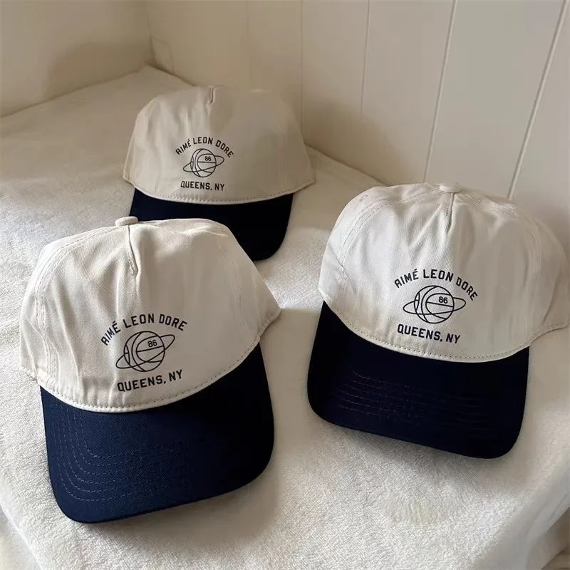 

New Luxury Retro Baseball Cap Wide Brim Adjustable Couple Trendy Men's and Women's Peaked Cap ALD Unisphere Embroidery Hat