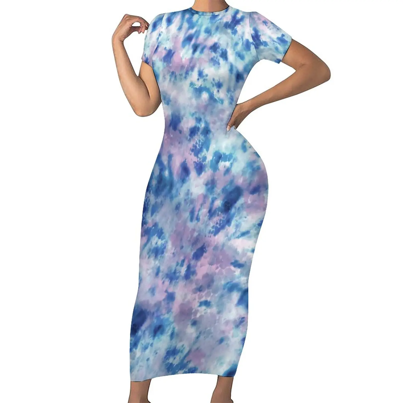 Tie Dye Blue Pink Dress Short Sleeve Aesthetic Art Street Wear Maxi Dresses Pretty Bodycon Dress Female Design Oversized Vestido
Tie Dye Blue Pink Dress Short Sleeve Aesthetic Art Street Wear Maxi Dresses Pretty Bodycon Dress Female Design Oversized Vestido