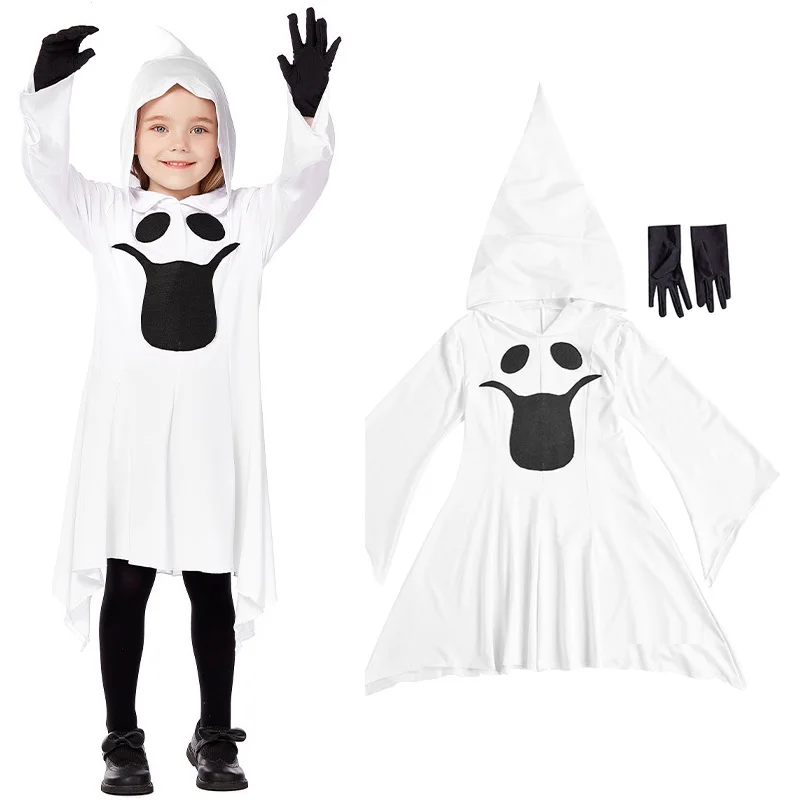 Girls Halloween Cosplay Witch Costume Carnival Scary Costumes Kids Children White Terror Costume Cosplay Robe for Kids
Girls Halloween Cosplay Witch Costume Carnival Scary Costumes Kids Children White Terror Costume Cosplay Robe for Kids