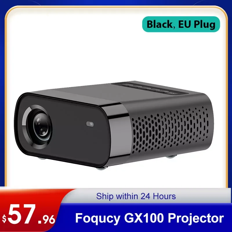 Foqucy GX100 Projector 1080P HD Clear Projection 1800Lumens Mini Home Media Player Video Beamer Home Theater Multimedia Version
Foqucy GX100 Projector 1080P HD Clear Projection 1800Lumens Mini Home Media Player Video Beamer Home Theater Multimedia Version