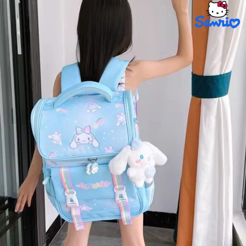 Симпатичный рюкзак Sanrio Hello Kitty Корица Kuromi эстетический двухразмерный вместительный большой рюкзак для детей Подарки 
Симпатичный рюкзак Sanrio Hello Kitty Корица Kuromi эстетический двухразмерный вместительный большой рюкзак для детей Подарки