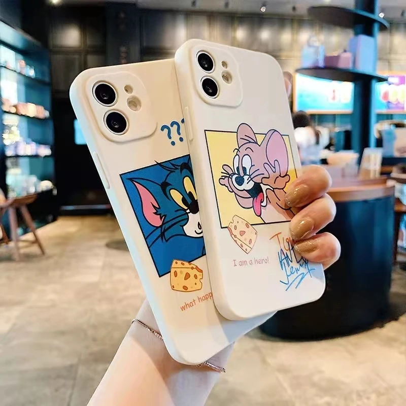 Cat and mouse Phone Case For iPhone 12 13 Pro Max Mini 11 Pro Max X XR XS MAX SE 2020 8 7 6 6S Plus Case Silicone Cover Funda
Cat and mouse Phone Case For iPhone 12 13 Pro Max Mini 11 Pro Max X XR XS MAX SE 2020 8 7 6 6S Plus Case Silicone Cover Funda