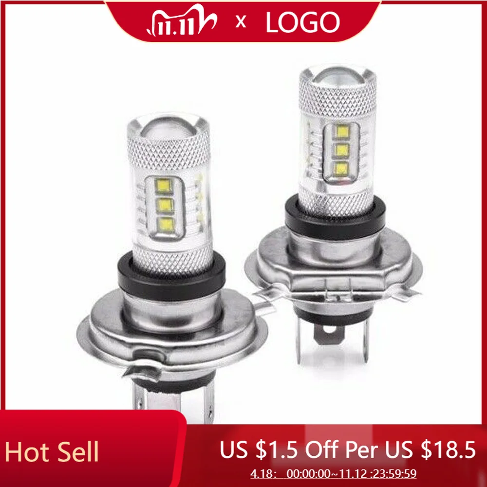 2Pcs H4 9003 HB2 LED Headlight 8000K 1800LM High/Low Beam Headlamp Car Fog Light Brake Signal Lamp DRL Daytime Running Lights
2Pcs H4 9003 HB2 LED Headlight 8000K 1800LM High/Low Beam Headlamp Car Fog Light Brake Signal Lamp DRL Daytime Running Lights