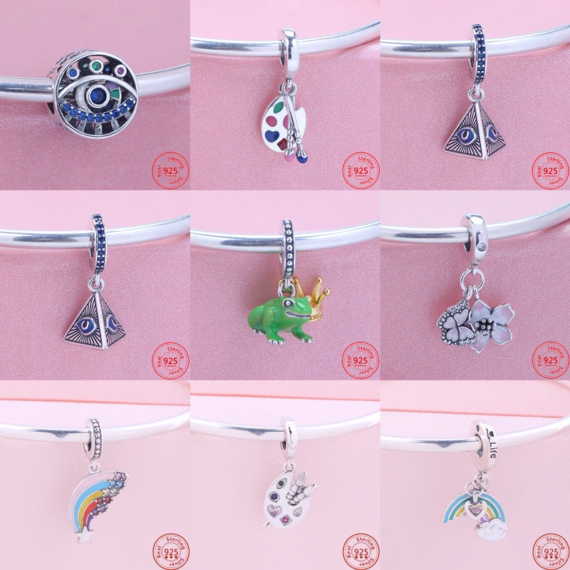 New Blue Eyes Frog Crown Butterfly Flower Palette Brush Fine Beads Fit Original Brand Charms Bracelet Women 925 Silver Jewelry
New Blue Eyes Frog Crown Butterfly Flower Palette Brush Fine Beads Fit Original Brand Charms Bracelet Women 925 Silver Jewelry