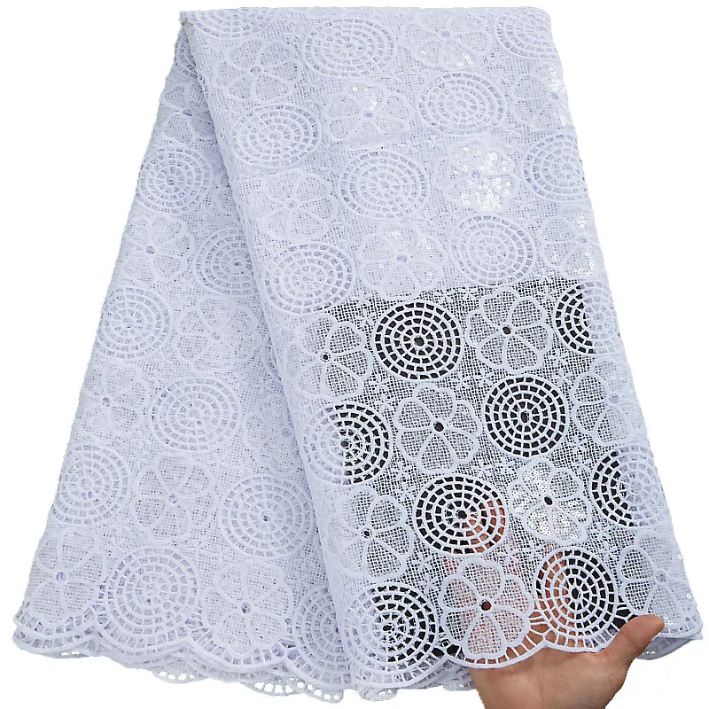 Latest White Nigerian Guipure Cord Lace Fabric 2022 High Quality Lace Embroidery African Milk Silk Lace Fabric For Wedding S3011
Latest White Nigerian Guipure Cord Lace Fabric 2022 High Quality Lace Embroidery African Milk Silk Lace Fabric For Wedding S3011