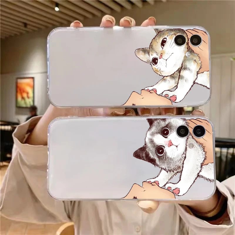 Cute Cat Luxury Ultra Thin Clear For Apple iPhone 11 12 13 Pro Max 12 13 Mini X XR XS Max SE 6 6s 7 8 Plus Phone Case
Cute Cat Luxury Ultra Thin Clear For Apple iPhone 11 12 13 Pro Max 12 13 Mini X XR XS Max SE 6 6s 7 8 Plus Phone Case